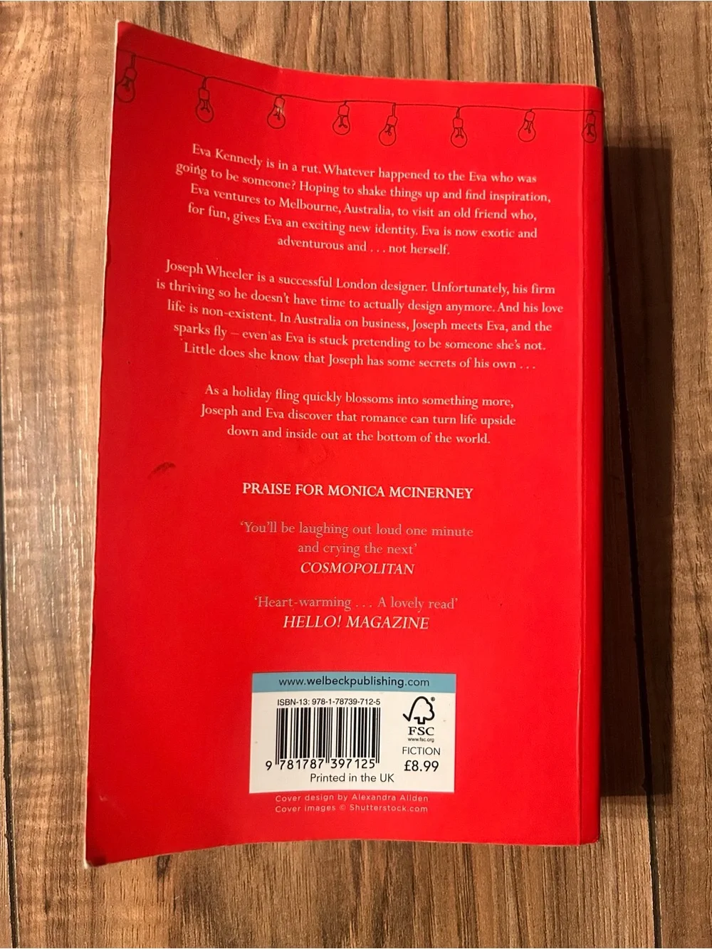 Red Paperback Notebook - Upside Down Inside Out Inspired Cover